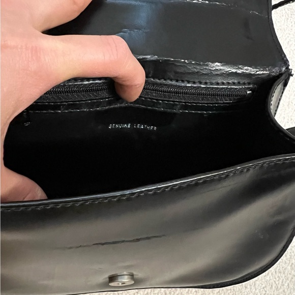 Black leather, shoulder bag - Picture 2 of 3